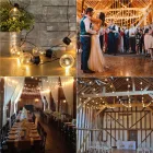 MasterLED Napelemes kerek alakú 20 LED-es 4 85 m hosszúságú girland