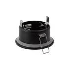 MasterLED kör alakú beépíthető fekete spot keret GU10-es foglalattal IP44