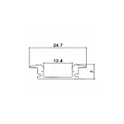 MasterLED süllyeszthető aluprofil 24 mm széles 2 méteres szál ezüst