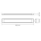 Videx Batten Led 18 W-os falon kívüli fehér lámpa IP20-as védettséggel