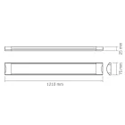 Videx Batten Led 36 W-os falon kívüli IP20-as védettséggel