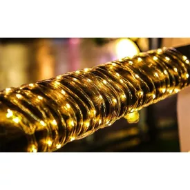   MasterLED napelemes fényfüzér 100 LED-es 11 9 m hosszúságú beépített alkonykapcsolóval