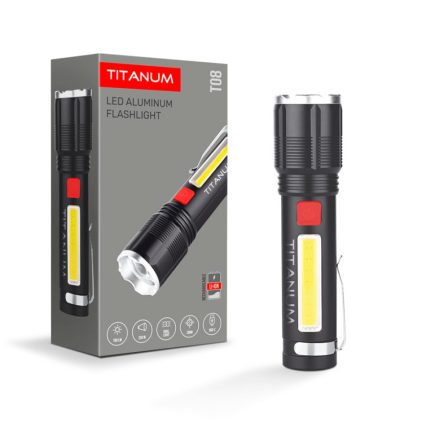 Videx TITANUM hordozható LED zseblámpa 6500K 700lm TLF-T08