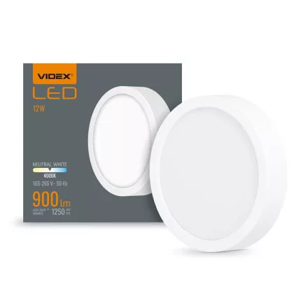 VIDEX-DOWNLIGHT-LED-DLRS-12W LED Felületre szerelhető Mennyezeti lámpa