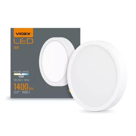VIDEX-DOWNLIGHT-LED-DLRS-18W LED Felületre szerelhető Mennyezeti lámpa