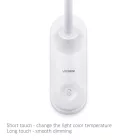 Videx Helsinki 3000-5500K fehér csíptetős asztali lámpa USB csatlakozóval