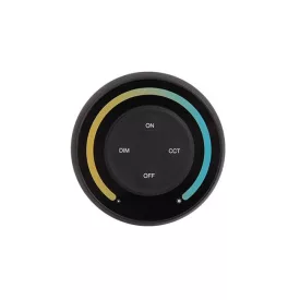   Mi Light 1 zónás falra szerelhető mágneses érintős fényerő szabályozó fekete színben (CCT)