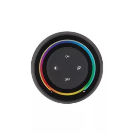   Mi Light 1 zónás falra szerelhető mágneses érintős fényerő szabályozó fekete színben (RGB+CCT)