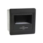 Horoz Diamond 2 W-os mozgásérzékelős fekete oldalfali lámpa