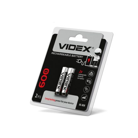 Videx AA 600mAh újratölthető akkumlátor (darabár min. rendelhető mennyiség 2 db)