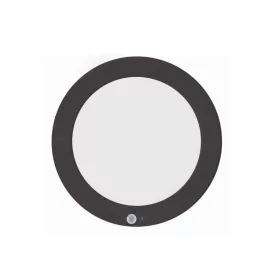   Horoz Martha PRO 18W ø220 mm kerek fekete színű mozgásérzékelős mennyezeti lámpa