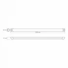 Videx Batten Led 72 W-os falon kívüli fekete lámpa IP20-as védettséggel