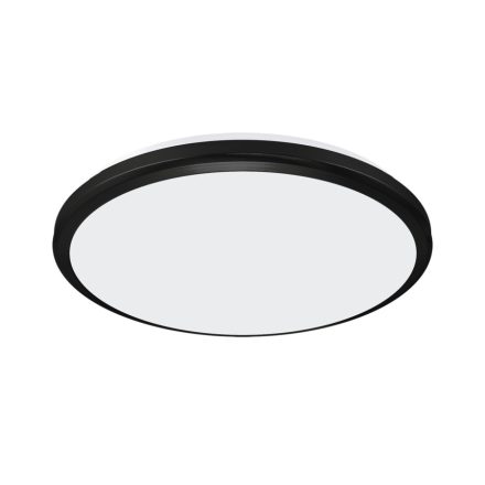 Strühm Planar 24 W-os ø315 mm kerek fekete mennyezeti lámpa IP54-es védettségű