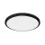 Strühm Planar 24 W-os ø315 mm kerek fekete mennyezeti lámpa IP54-es védettségű