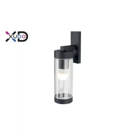   MasterLED Kerti oldalfalra helyezhető fekete színű lámpa E27-es foglalattal