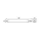 Strühm LAGAN LED 30 W 60 cm-es sorolható por- és pármentes lámpatest, 4000K IP65