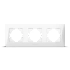   Videx Binera fehér színű hármas vízszintes keret (12/96)