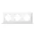 Videx Binera fehér színű hármas vízszintes keret (12/96)