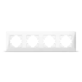   Videx Binera fehér színű négyes vízszintes keret (12/72)