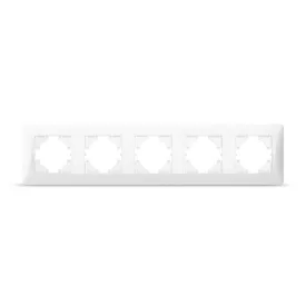 Videx Binera fehér színű ötös vízszintes keret (12/48)