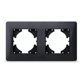 Videx Binera fekete színű dupla vízszintes keret (12/96)