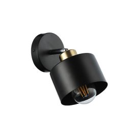   MasterLED Elza 1xE27 foglalatú fekete/réz színű fali lámpa