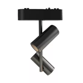   Eurolamp Ultra Slim 16-W-os fekete mágneses sínes lámpa, 2X8W 3CCT, 40V