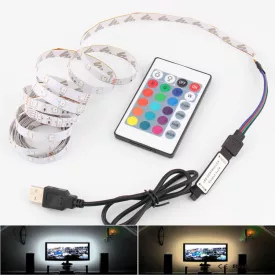   LEDmaster Prémium RGB TV mögötti LED világítás távirányítóval, IP20, 1m / tekercs