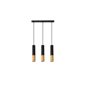  MasterLED Keon fekete-arany színű függesztett mennyezeti lámpa 3xGU10-es foglalattal