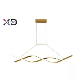   MasterLED XD XUDO 37W-os 120 cm-es arany színű függesztett mennyezeti lámpa