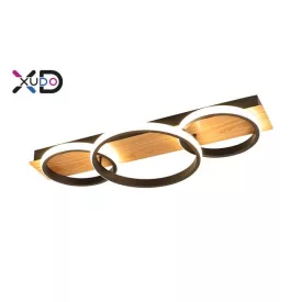   MasterLED XD XUDO 25W 580x260 mm tölgy/fekete színű mennyezeti lámpa