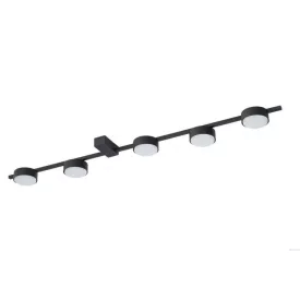   MasterLED Zola fekete színű mennyezeti lámpa keret 5xGX53-es foglalattal