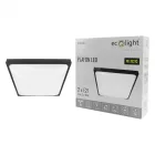 EcoLight ø295 mm négyzet alakú fekete színű mennyezeti lámpa 2xE27-es foglalattal