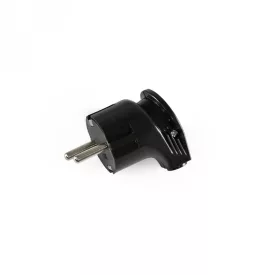   Videx Titanum fekete színű földelt dugvilla oldalt kivezetéssel 16A (25/300)