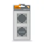 Videx Binera szürke színű alumínium dupla függőleges keret