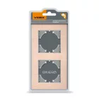 Videx Binera rosegold színű alumínium dupla függőleges keret