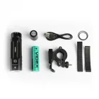 Videx LED kerékpár lámpa 5000K újratölthető akkumulátorral BA286