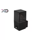 MasterLED Kerti oldalfalra helyezhető fekete színű lámpa E27-es foglalattal beépített mozgásérzékelővel