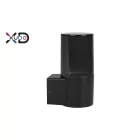 MasterLED Kerti oldalfalra helyezhető kerek fekete színű lámpa E27-es foglalattal