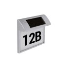 Strühm Led 0 18W-os króm napelemes házszám világító lámpa