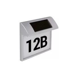   Strühm Led 0 18W-os króm napelemes házszám világító lámpa