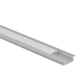   EcoLight 2 méteres süllyeszthető aluprofil opál fedővel és tartozékokkal egybe csomagolva