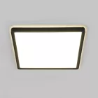 Videx 18 W-os ø292 mm fekete színű négyzet alakú natúr fehér mennyezeti lámpa