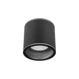   MasterLED kerek alakú fekete mennyezetlámpa AR111-es foglalattal IP44-es védettséggel