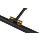 MasterLED Gemino 9W 4000K 46 cm-es fekete/arany tükör feletti lámpa IP44-es védettségű