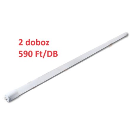 MasterLED T8 120 cm-es natúr fehér Led üveg fénycső 18 W-os 2 dobozos akció (60 db)