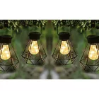 MasterLED Gyémánt alakú 3000K napelemes lámpa beépített alkonyatérzékelővel