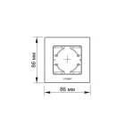 Videx Binera ezüst színű alumínium keret (6/48)