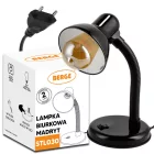 Berge Madrid fekete színű asztali lámpa E27-es foglalattal