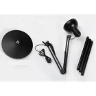 Berge Berlin fekete színű állólámpa állítható magassággal 110-185 cm E27-es foglalattal